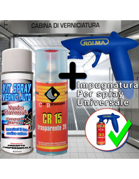 Bomboletta spray con trasparente 2k  bomboletta spray NNP rouge flamme +impugnatura