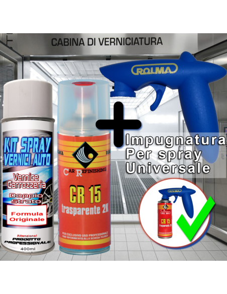 167 panna cotta opel Bomboletta spray con trasparente 2k e impugnatura