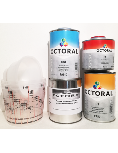 Prodotti kit vernice perlata pmc 9/6 verde micalizzato