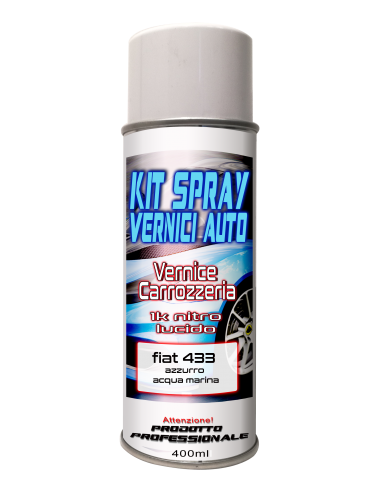 Bomboletta spray 1k lucido fiat 433 azzurro acqua marina