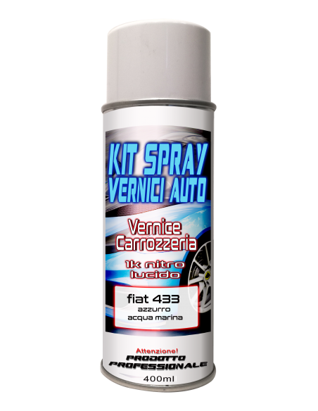 Bomboletta spray 1k lucido fiat 433 azzurro acqua marina