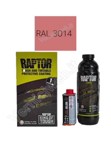 kit lt1 Vernice Raptor colore RAL 3014 rosa antico