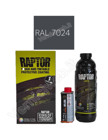 kit lt1 Vernice Raptor colore RAL 7024 grigio grafite