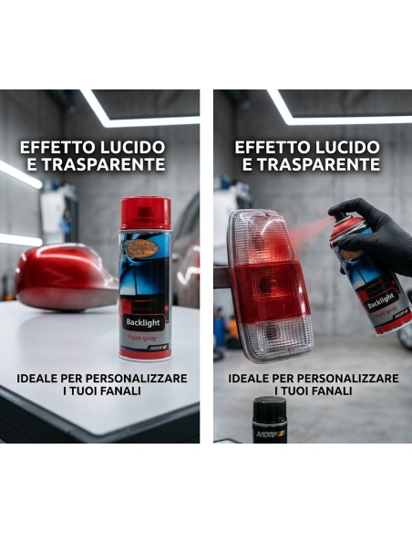 Spray Fanali Motip Backlight Rosso