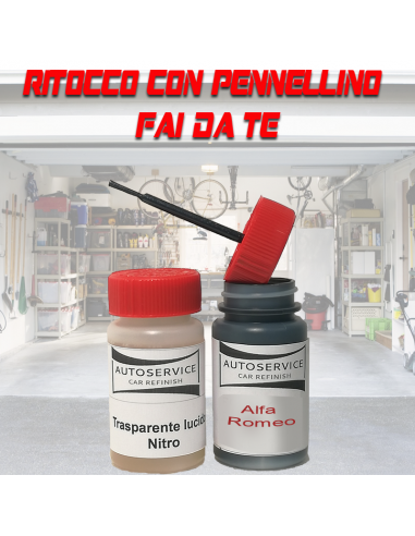 ritocco con pennellino Alfa 156  117/b rosso brunello met Alfa romeo