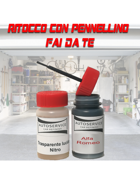ritocco con pennellino Alfa 156  117/b rosso brunello met Alfa romeo